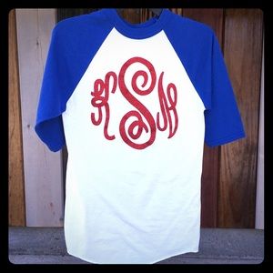 🌟4 for $10 SALE🌟 “KSN” Monogram Baseball Tee